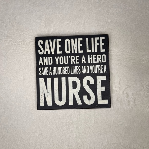 Primitive Nurse Box Sign NEW 8x8” - Picture 2 of 4